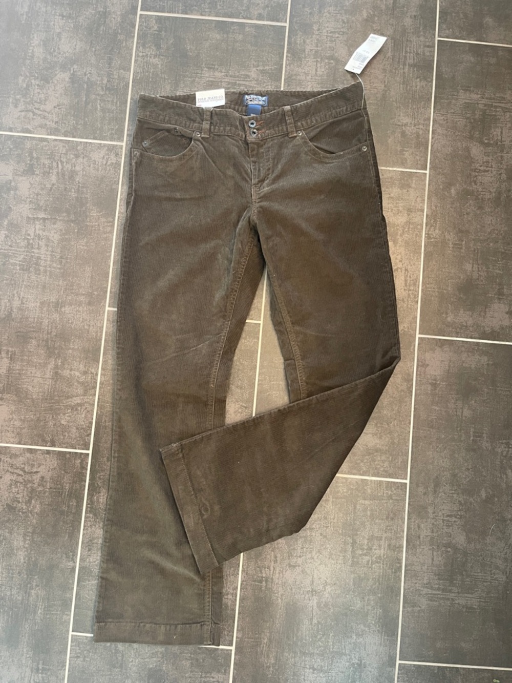 NWT Polo by Ralph Lauren Women’s Brown Corduroy Boot Cut Pants Sz 12
